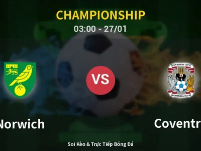 Kết Quả: Norwich 2-1 Coventry – Highlight & Bàn Thắng | Championship