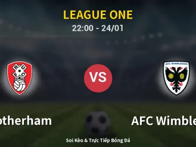 Soi Kèo Rotherham vs AFC Wimbledon – 22:00 24/01 | Nhận Định, Dự Đoán Tỷ Số