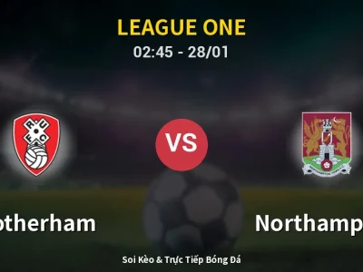 Kết Quả: Rotherham 2-1 Northampton – Highlight & Bàn Thắng | League One