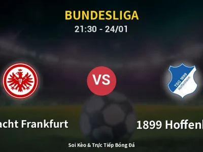 Soi Kèo Eintracht Frankfurt vs 1899 Hoffenheim – 21:30 24/01 | Nhận Định, Dự Đoán Tỷ Số
