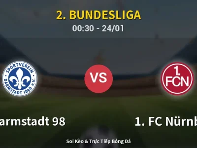 Kết Quả: SV Darmstadt 98 2-0 1. FC Nürnberg – Highlight & Bàn Thắng | 2. Bundesliga