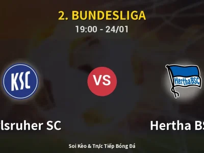 🔴 Trực Tiếp: Karlsruher SC 0-0 Hertha BSC – Link Xem 2. Bundesliga (Full HD)