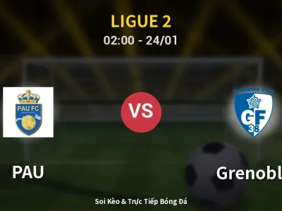 Kết Quả: PAU 2-2 Grenoble – Highlight & Bàn Thắng | Ligue 2