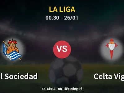 Kết Quả: Real Sociedad 3-1 Celta Vigo – Highlight & Bàn Thắng | La Liga