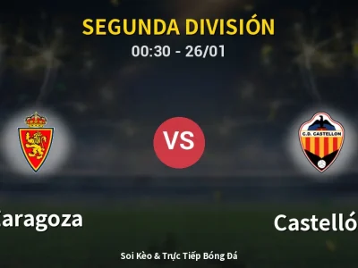 Kết Quả: Zaragoza 0-0 Castellón – Highlight & Bàn Thắng | Segunda División