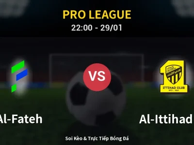 🔴 Trực Tiếp: Al-Fateh 0-0 Al-Ittihad FC – Link Xem Pro League (Full HD)