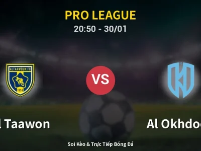 🔴 Trực Tiếp: Al Taawon 0-0 Al Okhdood – Link Xem Pro League (Full HD)