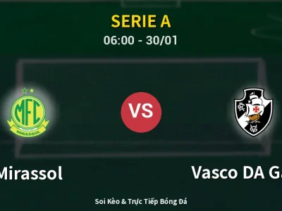 Kết Quả: Mirassol 2-1 Vasco DA Gama – Highlight & Bàn Thắng | Serie A
