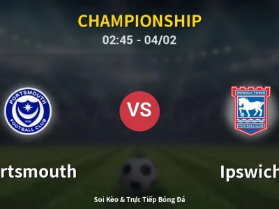 Soi Kèo Portsmouth vs Ipswich – 02:45 04/02 | Nhận Định, Dự Đoán Tỷ Số
