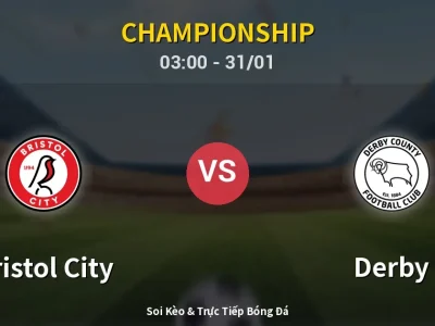 Kết Quả: Bristol City 0-5 Derby – Highlight & Bàn Thắng | Championship