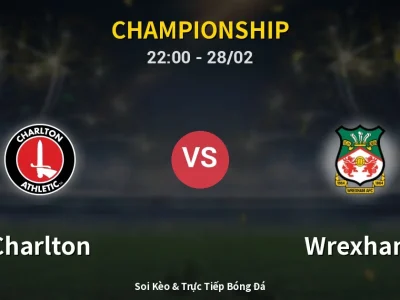 Soi Kèo Charlton vs Wrexham – 22:00 28/02 | Nhận Định, Dự Đoán Tỷ Số