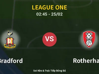 Kết Quả: Bradford 1-0 Rotherham – Highlight & Bàn Thắng | League One