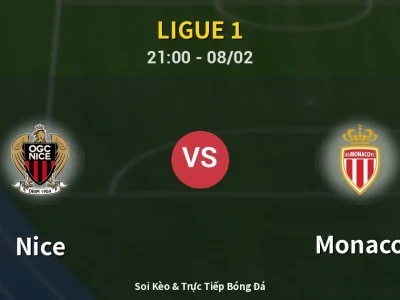 🔴 Trực Tiếp: Nice 0-0 Monaco – Link Xem Ligue 1 (Full HD)