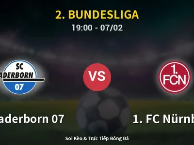 Kết Quả: SC Paderborn 07 2-1 1. FC Nürnberg – Highlight & Bàn Thắng | 2. Bundesliga