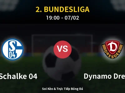 🔴 Trực Tiếp: FC Schalke 04 2-2 Dynamo Dresden – Link Xem 2. Bundesliga (Full HD)