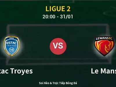 🔴 Trực Tiếp: Estac Troyes 0-2 Le Mans – Link Xem Ligue 2 (Full HD)