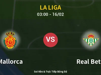 Kết Quả: Mallorca 1-2 Real Betis – Highlight & Bàn Thắng | La Liga