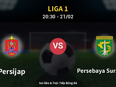 🔴 Trực Tiếp: Persijap 2-0 Persebaya Surabaya – Link Xem Liga 1 (Full HD)