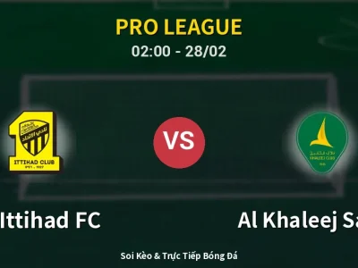 Kết Quả: Al-Ittihad FC 1-0 Al Khaleej Saihat – Highlight & Bàn Thắng | Pro League