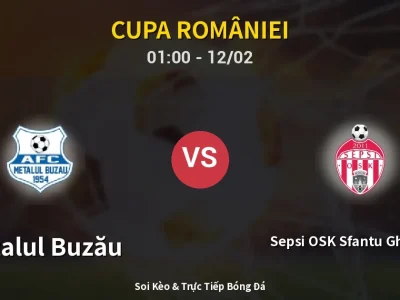 Kết Quả: Metalul Buzău 1-0 Sepsi OSK Sfantu Gheorghe – Highlight & Bàn Thắng | Cupa României