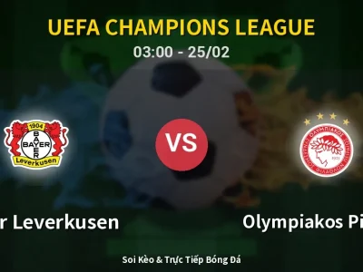 Kết Quả: Bayer Leverkusen 0-0 Olympiakos Piraeus – Highlight & Bàn Thắng | UEFA Champions League
