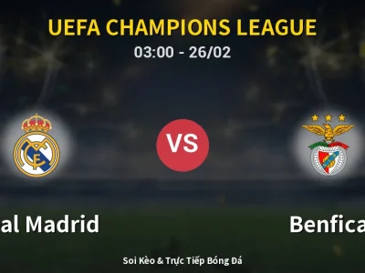 Kết Quả: Real Madrid 2-1 Benfica – Highlight & Bàn Thắng | UEFA Champions League