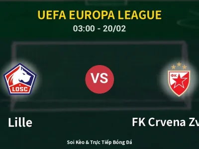 Kết Quả: Lille 0-1 FK Crvena Zvezda – Highlight & Bàn Thắng | UEFA Europa League