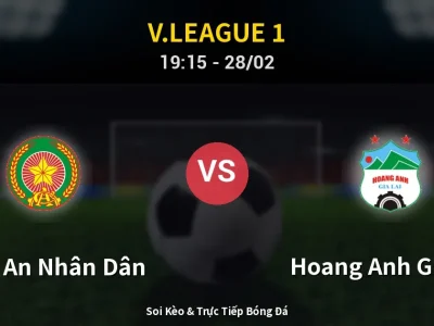 Soi Kèo Công An Nhân Dân vs Hoang Anh Gia Lai – 19:15 28/02 | Nhận Định, Dự Đoán Tỷ Số
