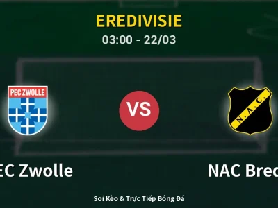 Kết Quả: PEC Zwolle 2-1 NAC Breda – Highlight & Bàn Thắng | Eredivisie