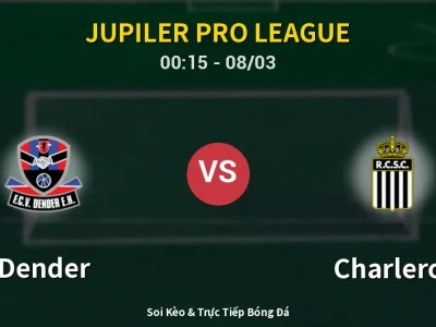 Kết Quả: Dender 2-2 Charleroi – Highlight & Bàn Thắng | Jupiler Pro League