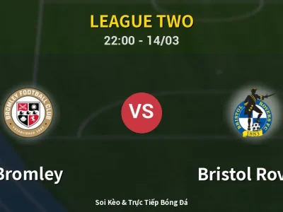 🔴 Trực Tiếp: Bromley 1-0 Bristol Rovers – Link Xem League Two (Full HD)