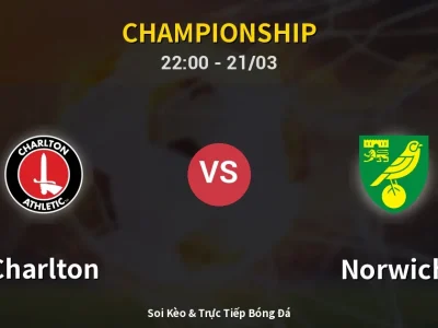 Soi Kèo Charlton vs Norwich – 22:00 21/03 | Nhận Định, Dự Đoán Tỷ Số