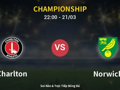 Soi Kèo Charlton vs Norwich – 22:00 21/03 | Nhận Định, Dự Đoán Tỷ Số