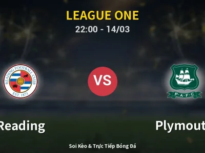 🔴 Trực Tiếp: Reading 2-1 Plymouth – Link Xem League One (Full HD)