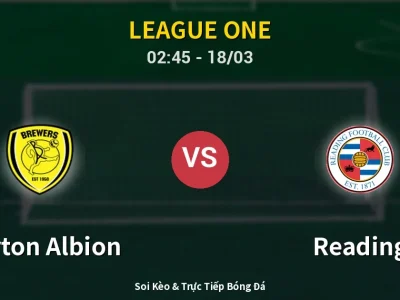 Kết Quả: Burton Albion 1-2 Reading – Highlight & Bàn Thắng | League One
