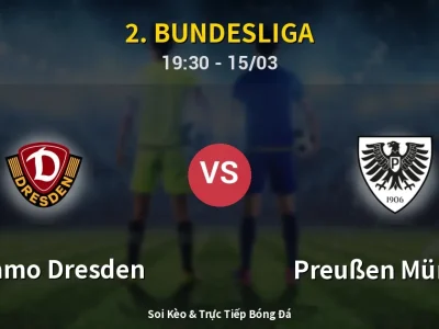 Soi Kèo Dynamo Dresden vs Preußen Münster – 19:30 15/03 | Nhận Định, Dự Đoán Tỷ Số