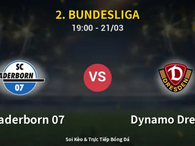 Kết Quả: SC Paderborn 07 2-1 Dynamo Dresden – Highlight & Bàn Thắng | 2. Bundesliga