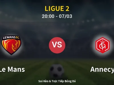 🔴 Trực Tiếp: Le Mans 3-0 Annecy – Link Xem Ligue 2 (Full HD)