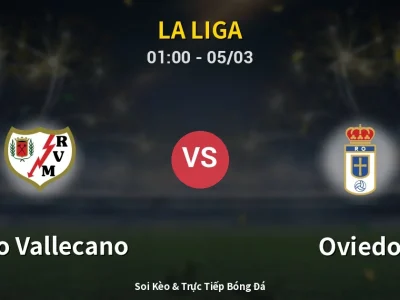 Kết Quả: Rayo Vallecano 3-0 Oviedo – Highlight & Bàn Thắng | La Liga