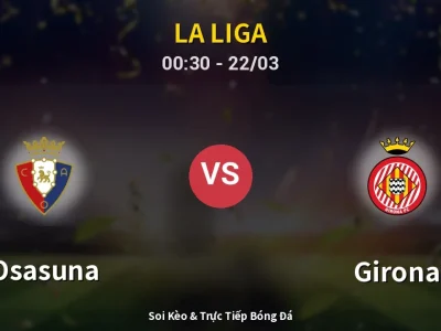 Kết Quả: Osasuna 1-0 Girona – Highlight & Bàn Thắng | La Liga