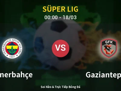 Kết Quả: Fenerbahçe 4-1 Gaziantep FK – Highlight & Bàn Thắng | Süper Lig