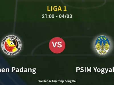 Soi Kèo Semen Padang vs PSIM Yogyakarta – 21:00 04/03 | Nhận Định, Dự Đoán Tỷ Số