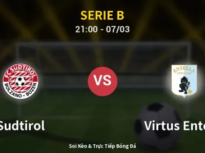 🔴 Trực Tiếp: Sudtirol 0-0 Virtus Entella – Link Xem Serie B (Full HD)