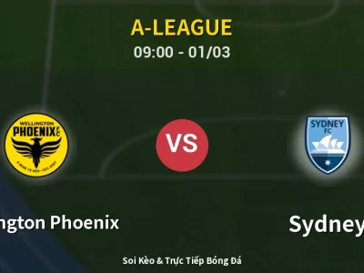 Kết Quả: Wellington Phoenix 0-1 Sydney – Highlight & Bàn Thắng | A-League
