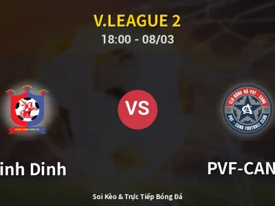 Kết Quả: Binh Dinh 2-0 PVF-CAND – Highlight & Bàn Thắng | V.League 2