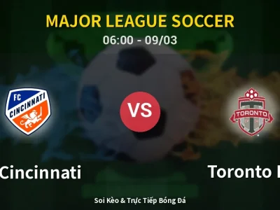 Kết Quả: FC Cincinnati 0-1 Toronto FC – Highlight & Bàn Thắng | Major League Soccer