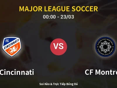 Kết Quả: FC Cincinnati 4-3 CF Montreal – Highlight & Bàn Thắng | Major League Soccer