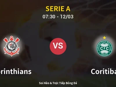 Kết Quả: Corinthians 0-2 Coritiba – Highlight & Bàn Thắng | Serie A