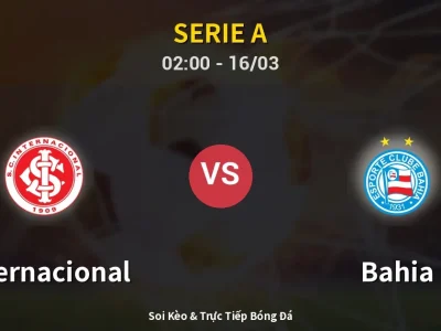Soi Kèo Internacional vs Bahia – 02:00 16/03 | Nhận Định, Dự Đoán Tỷ Số