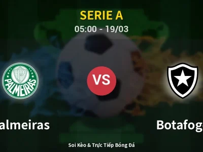 Kết Quả: Palmeiras 2-1 Botafogo – Highlight & Bàn Thắng | Serie A